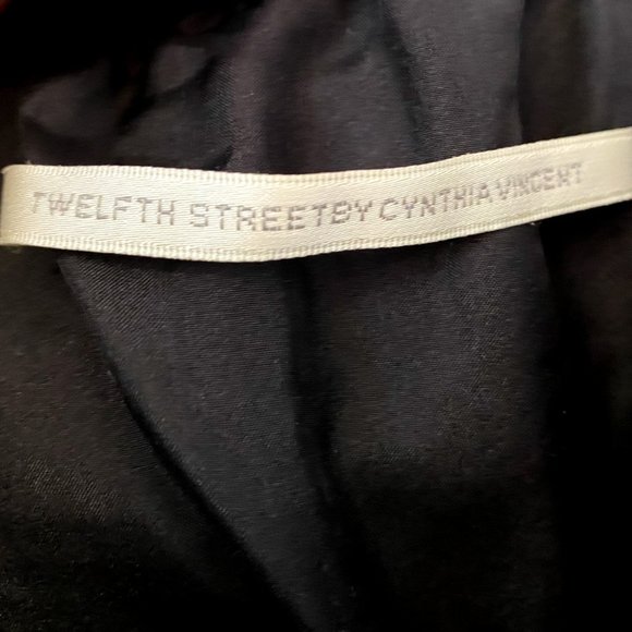 Anthropologie 4 Silk Velvet Mini Dress Black LBD - Picture 8 of 9